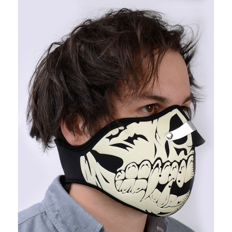 Maschera facciale Oxford Glow Skull