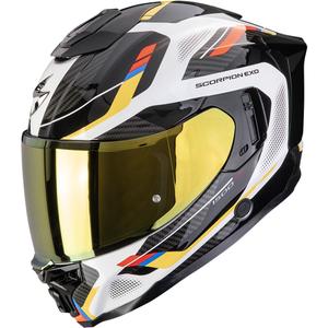 Casco integrale da moto Scorpion EXO-1500 Air Sleek bianco-blu-giallo