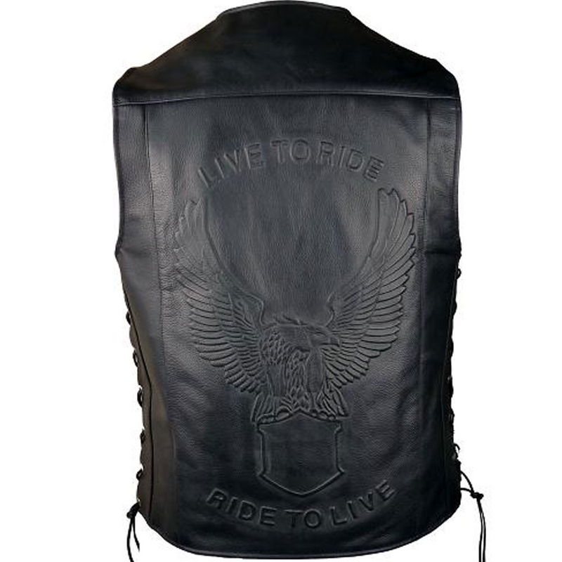 Gilet da motociclista in pelle RSA Orel