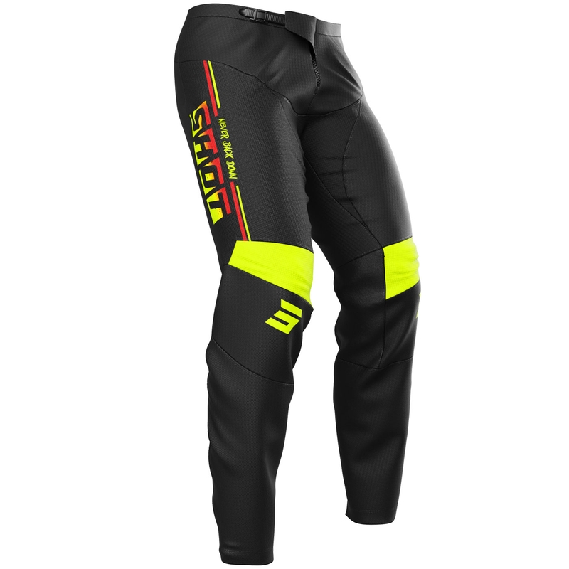 Pantaloni Shot Devo Block MX Giallo Fluo