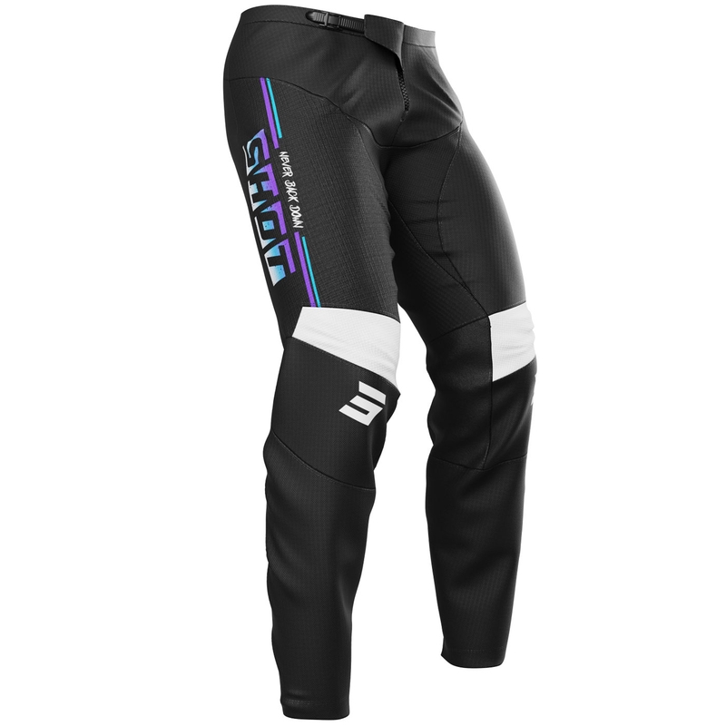 Pantaloni da motocross Shot Devo Block viola