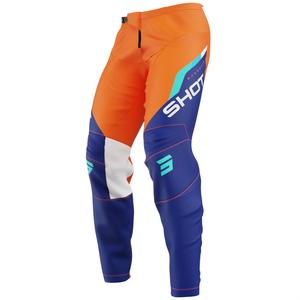 Pantaloni da motocross arancioni Shot Devo Daytona
