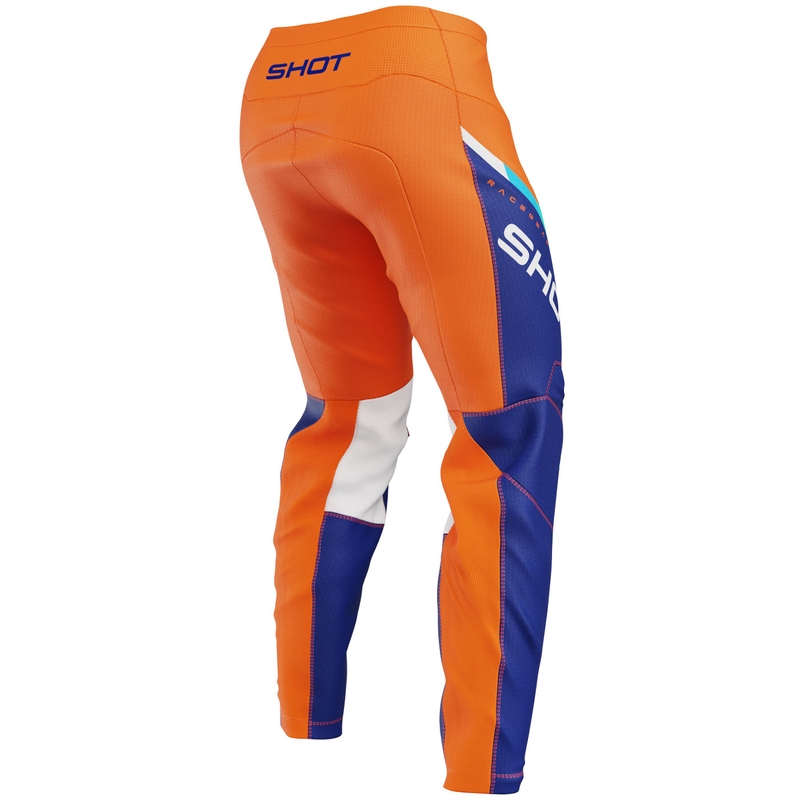 Pantaloni da motocross arancioni Shot Devo Daytona