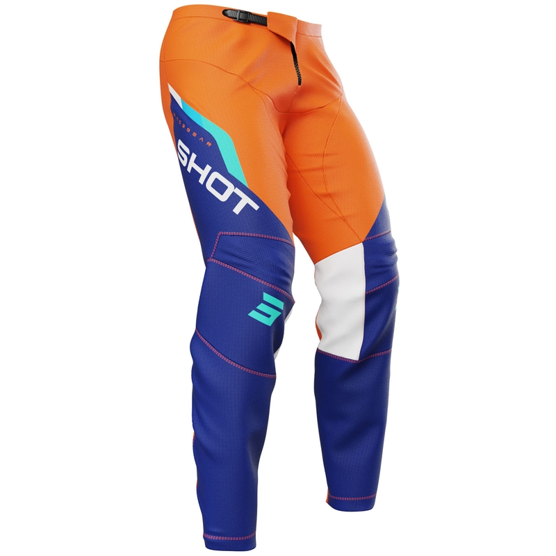 Pantaloni da motocross arancioni Shot Devo Daytona