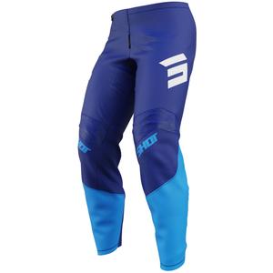 Pantaloni da motocross Shot Draw Private blu