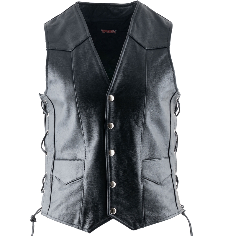 Gilet da motociclista in pelle RSA Orel