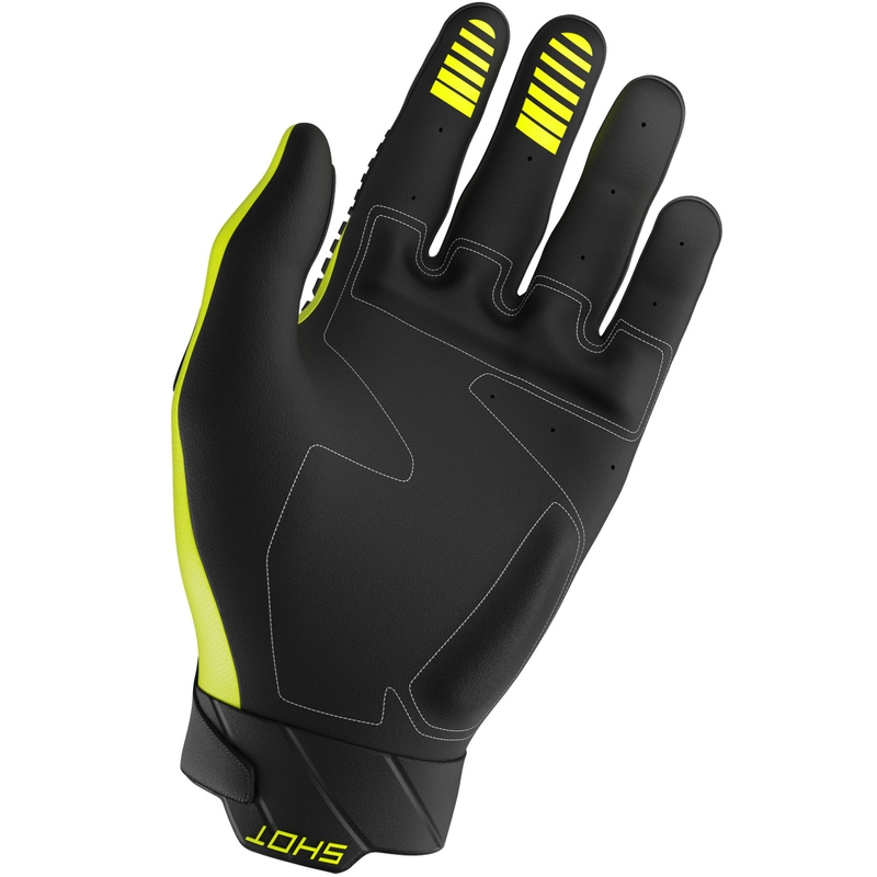Guanti da motocross Shot Core Max giallo fluo