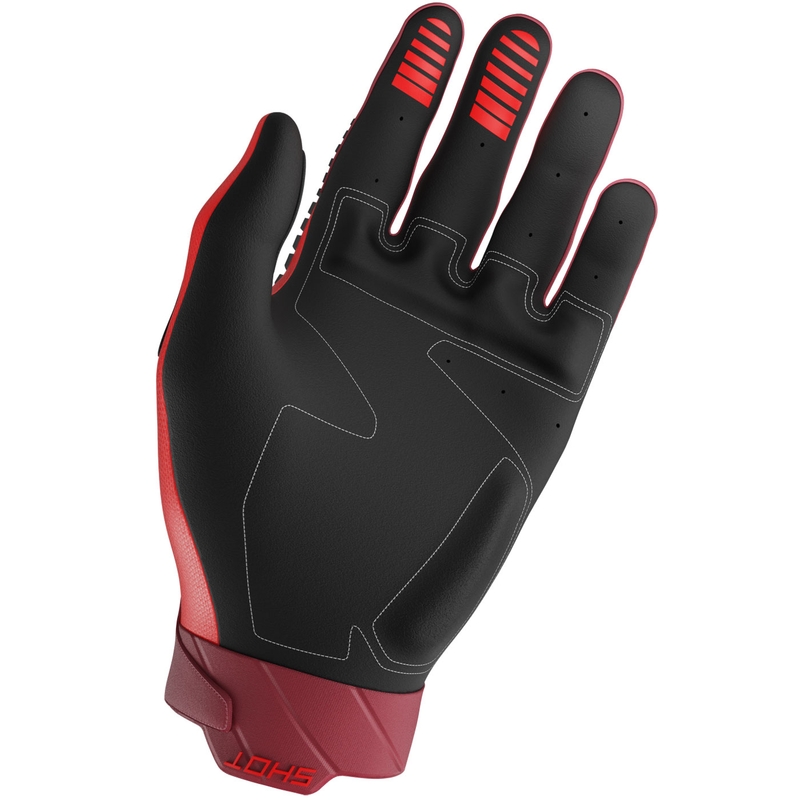 Guanti da motocross Shot Core Max rossi