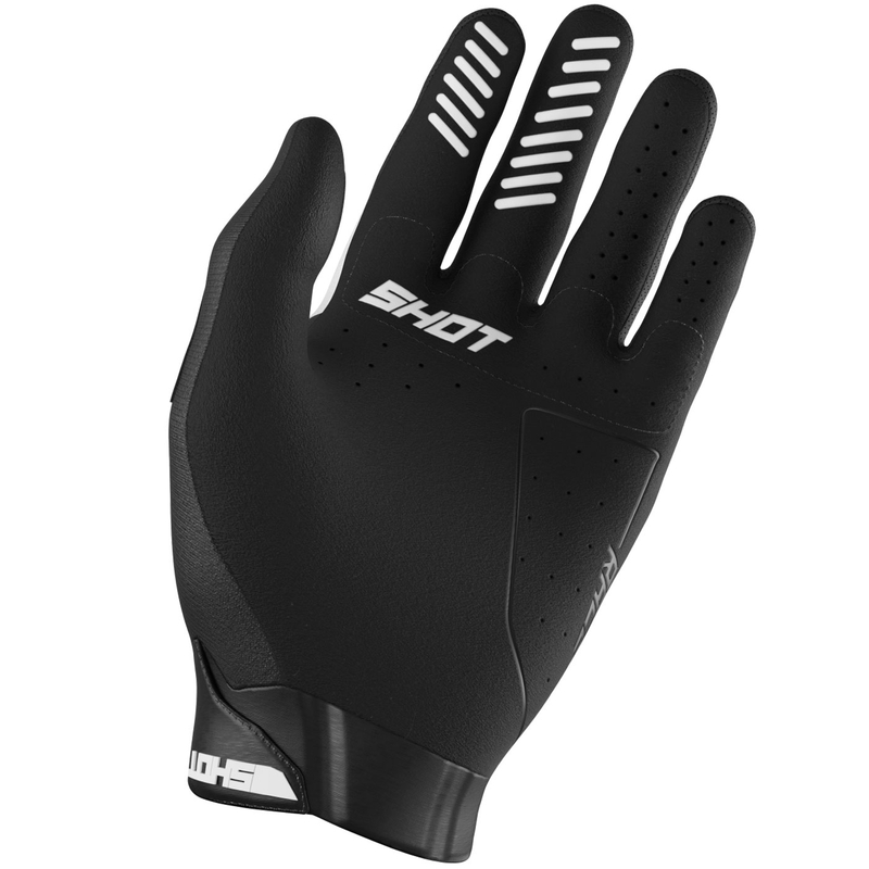Guanti da motocross Shot Race Evo bianchi