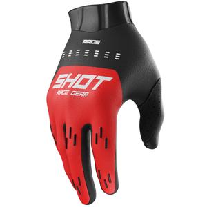 Guanti da motocross Shot Race Evo rossi