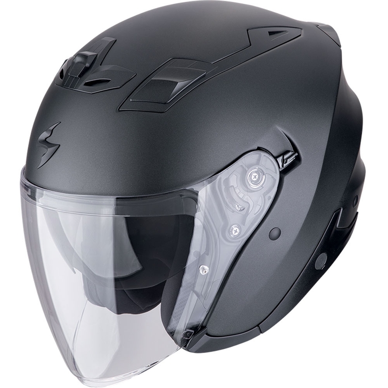 Casco da moto jet Scorpion EXO-Z1 SOLID nero perla opaco