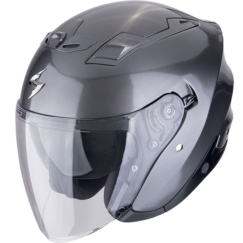 Casco da moto aperto Scorpion EXO-Z1 SOLID grigio metallizzato
