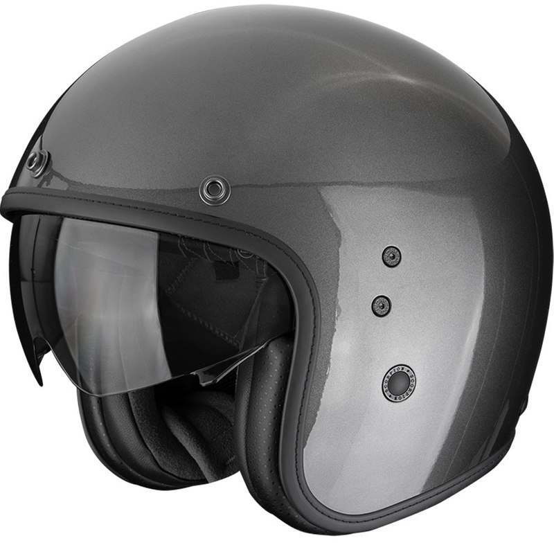 Casco da moto jet Scorpion Belfast EVO Solid grigio metallizzato