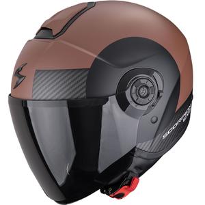 Casco da moto Scorpion EXO-CITY II Sheer Open Face Marrone-Nero Opaco