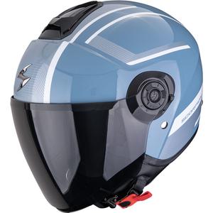 Casco da moto jet Scorpion EXO-CITY II Cosmos blu-argento