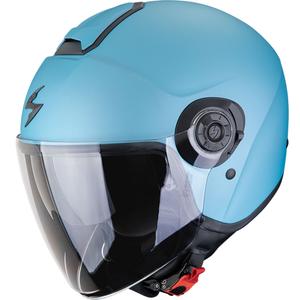 Casco da moto Scorpion EXO-CITY II Solid Open Face Blu Azzurro Opaco