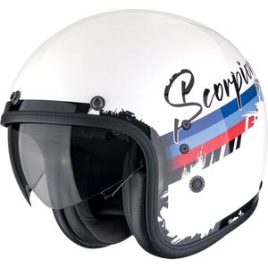 Casco moto aperto Scorpion Belfast Evo ADONIS bianco-rosso-blu