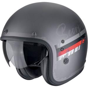 Casco moto aperto Scorpion Belfast Evo ADONIS argento opaco-nero
