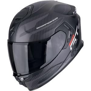 Casco moto integrale Scorpion EXO-GT SP AIR FLEX nero-argento opaco