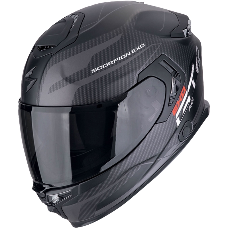 Casco moto integrale Scorpion EXO-GT SP AIR FLEX nero-argento opaco