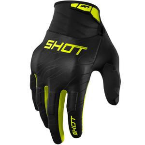 Guanti da motocross Shot Drift Onyx giallo fluo