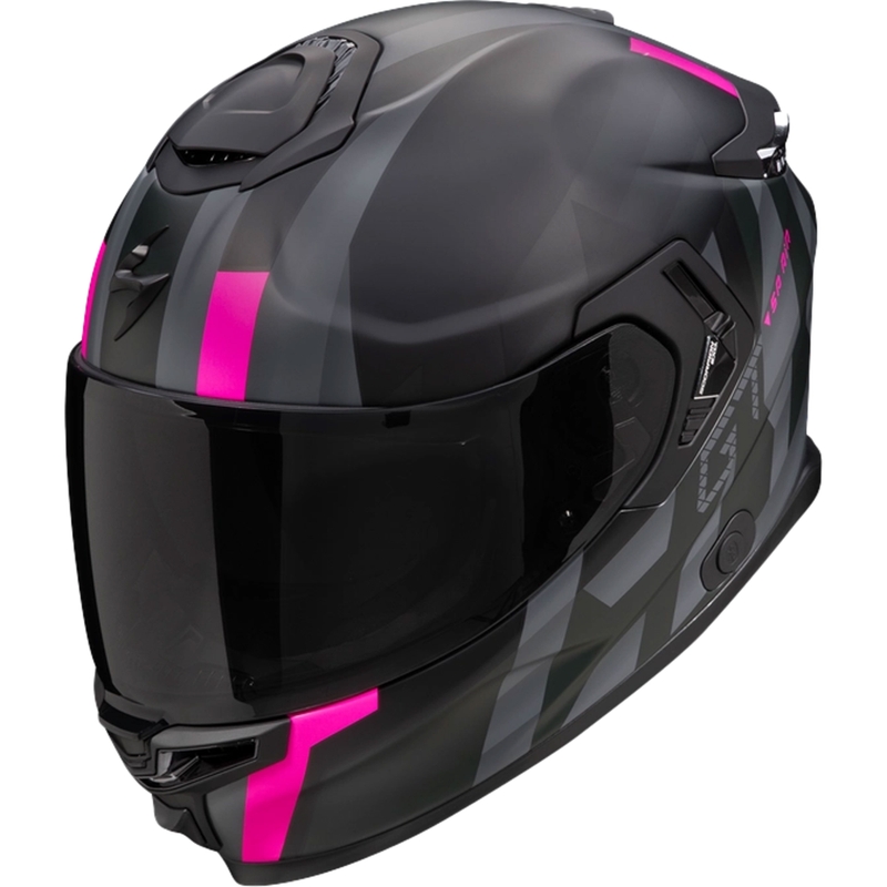 Casco moto integrale Scorpion EXO-GT SP AIR TOURADVEN nero-rosa Saldi