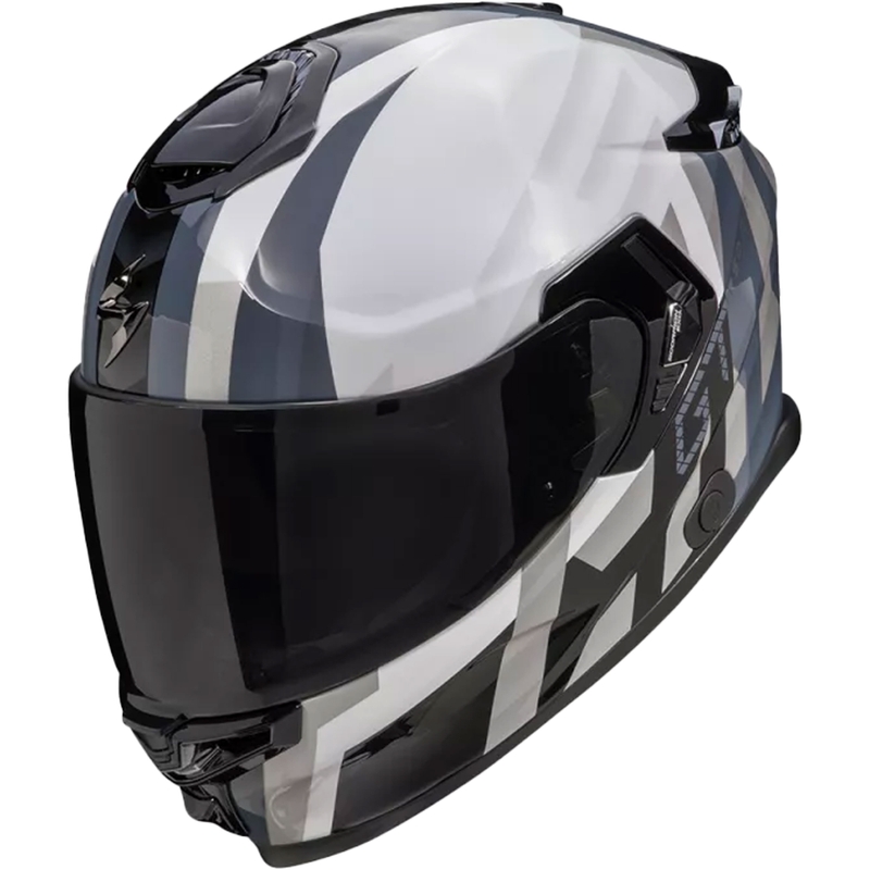 Casco moto integrale Scorpion EXO-GT SP AIR TOURADVEN bianco perla-argento Saldi