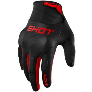 Guanti da motocross Shot Drift Onyx rossi