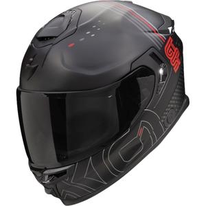 Casco moto integrale Scorpion EXO-GT SP AIR TECHLANE nero-grigio-rosso