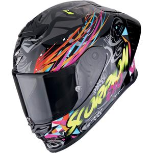 Casco moto integrale Scorpion EXO-R1 EVO II AIR SAVAGE nero-blu-rosa