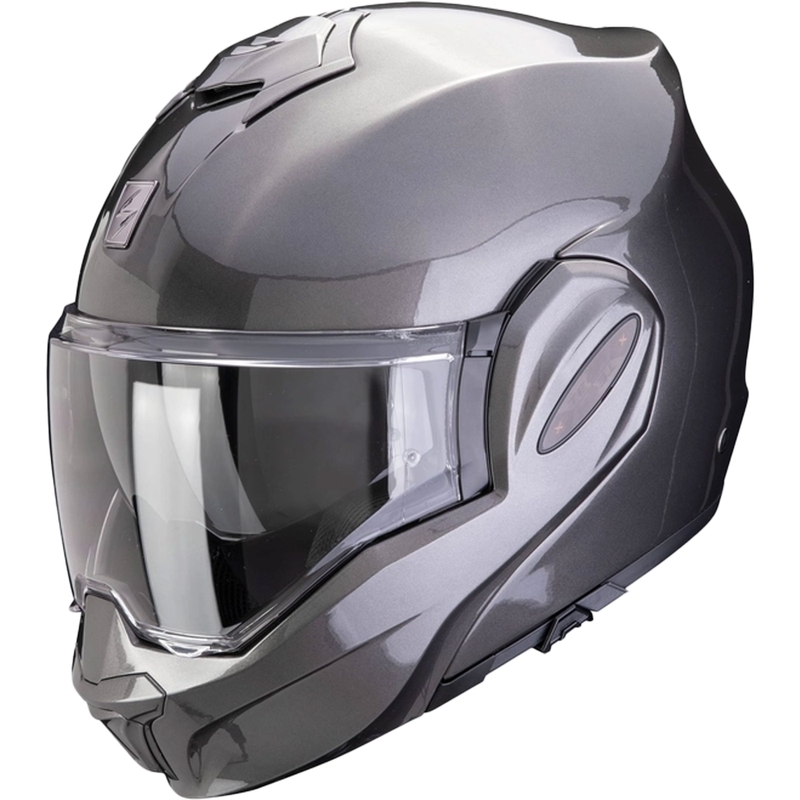 Casco Scorpion EXO-TECH EVO PRO SOLID grigio metallizzato ribaltabile