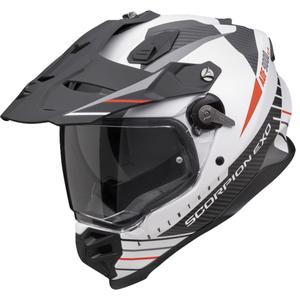 Casco da enduro Scorpion ADF-9000 Air Feat bianco-nero-rosso opaco