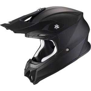 Casco da motocross Scorpion VX-16 EVO AIR Nero solido opaco
