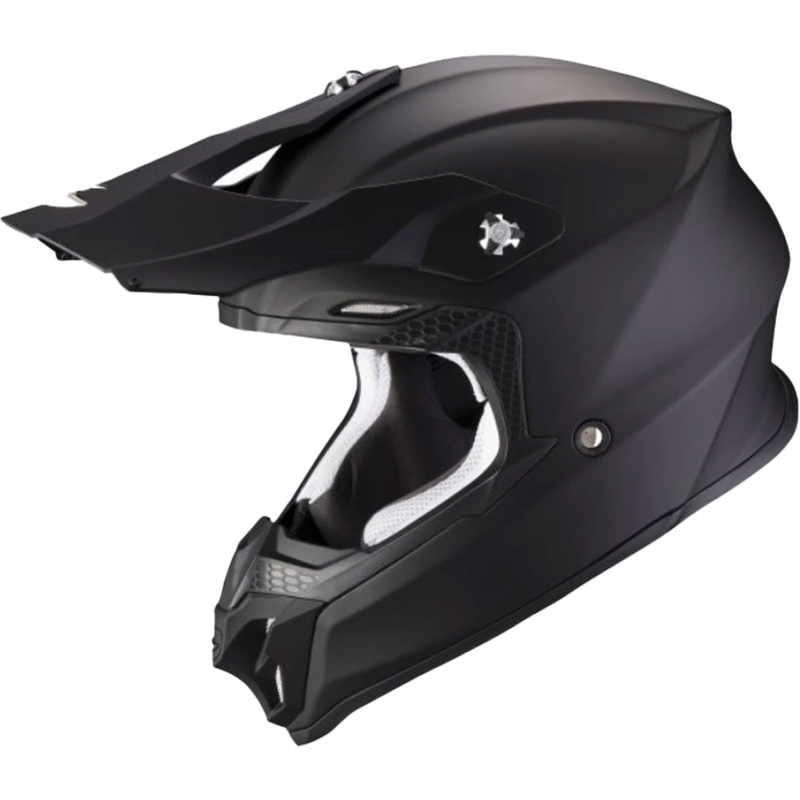 Casco da motocross Scorpion VX-16 EVO AIR Nero solido opaco