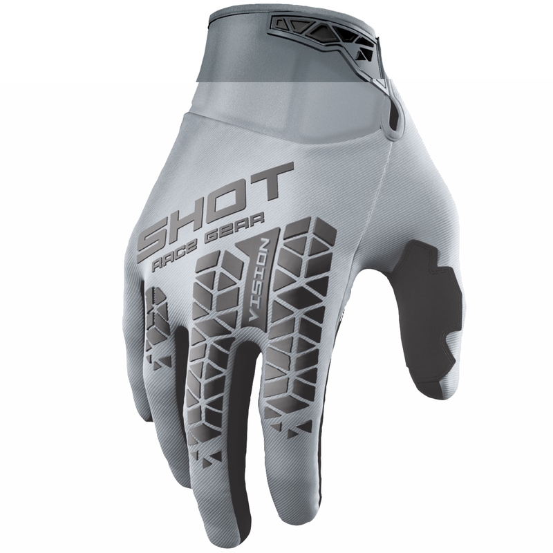 Guanti da motocross Shot Vision Tech grigi