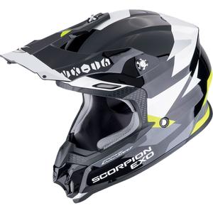 Casco motocross Scorpion VX-16 EVO AIR ROD nero-giallo fluo