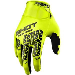 Guanti da motocross Shot Vision Tech giallo fluo