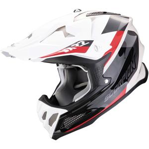Casco da motocross Scorpion VX-22 Air BETA nero-bianco-sabbia