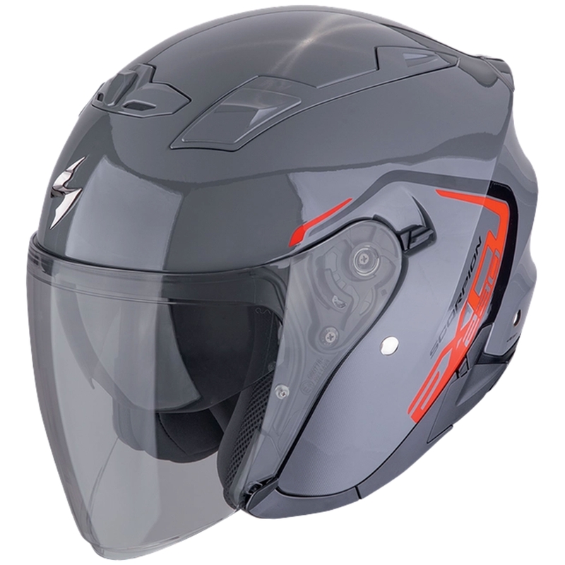 Casco moto aperto SCORPION EXO-230 CIT-E grigio-rosso