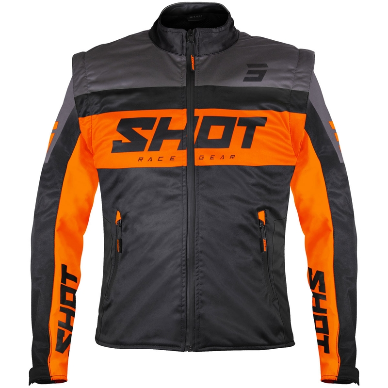 Giacca softshell Shot Softshell Lite nero-arancione