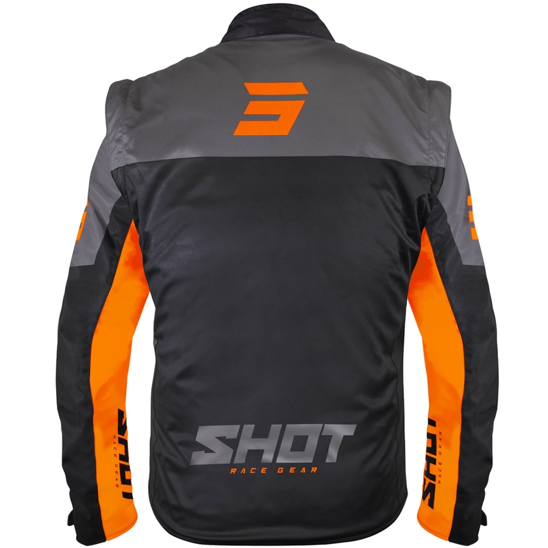 Giacca softshell Shot Softshell Lite nero-arancione