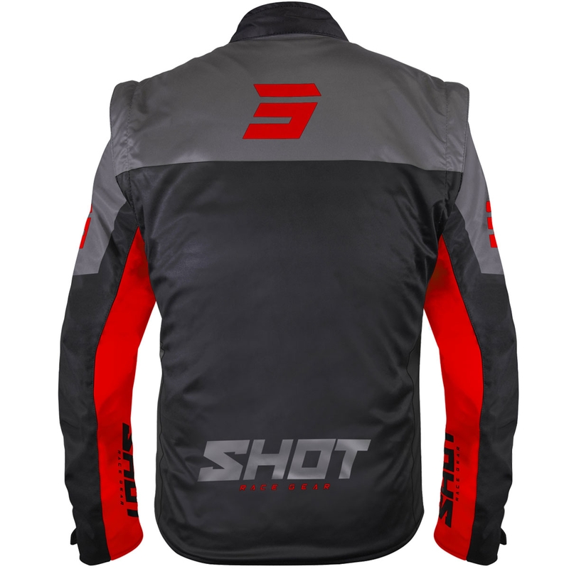 Giacca softshell Shot Softshell Lite nero-rosso