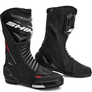 Stivali da moto Shima RX-3 nero-rosso fluo