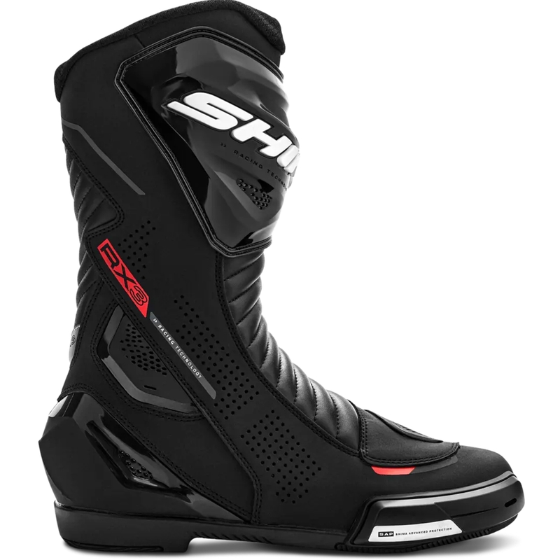 Stivali da moto Shima RX-3 nero-rosso fluo