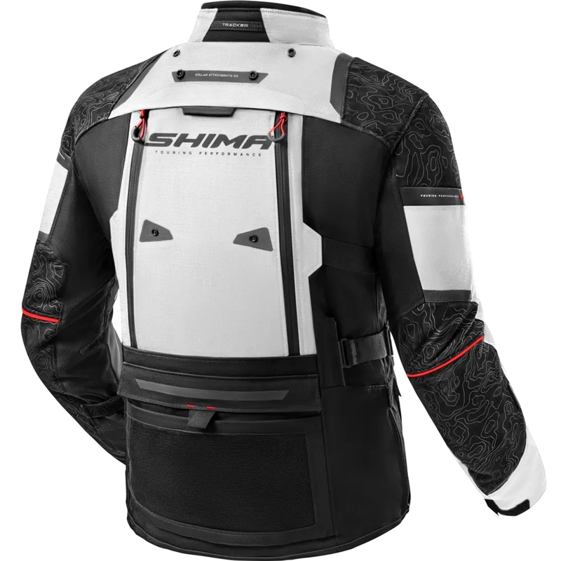 Giacca da moto Shima Tracker grigio chiaro