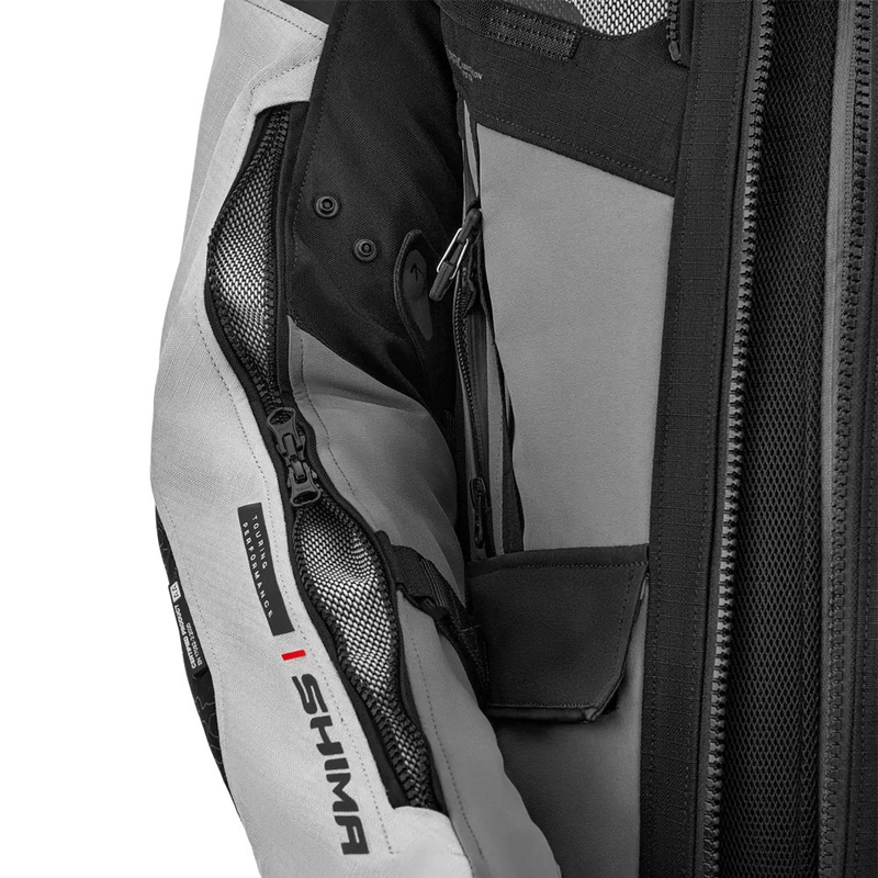 Giacca da moto Shima Tracker grigio chiaro