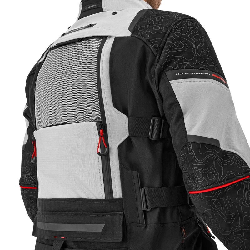 Giacca da moto Shima Tracker grigio chiaro