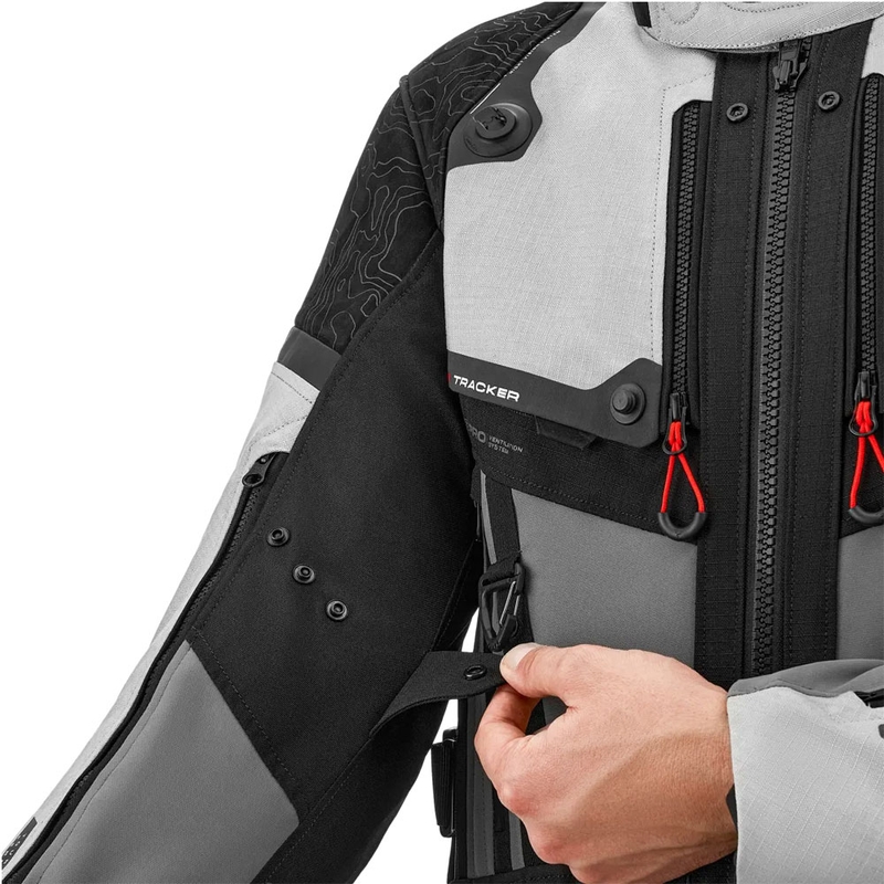 Giacca da moto Shima Tracker grigio chiaro