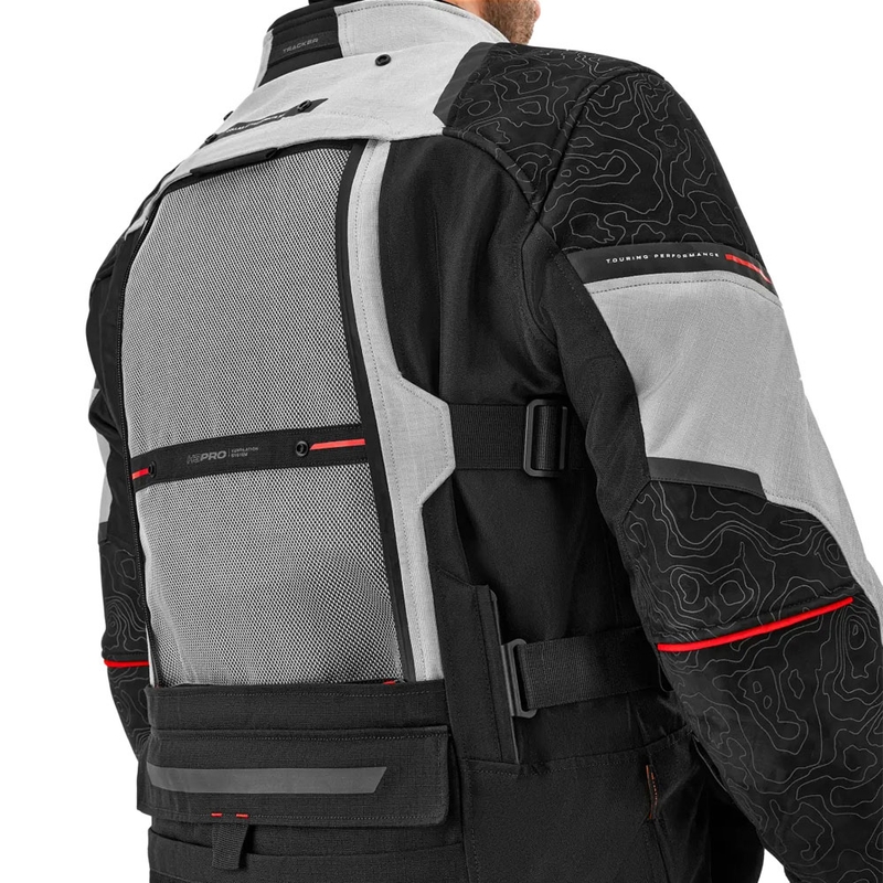 Giacca da moto Shima Tracker grigio chiaro