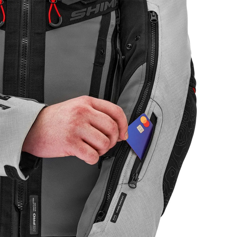 Giacca da moto Shima Tracker grigio chiaro